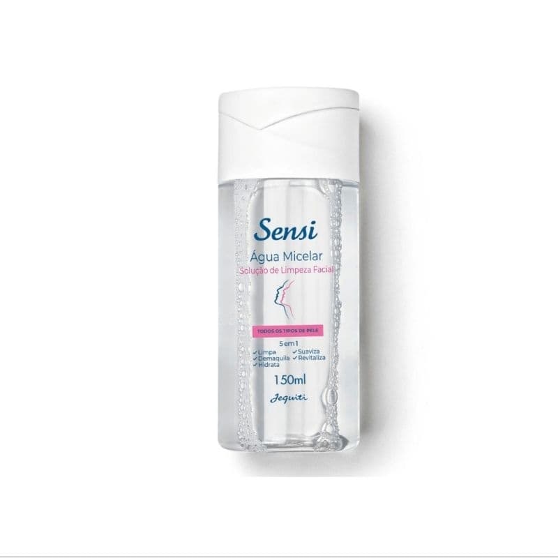 Micelar Solução de Limpeza Facial 5 em 1 Sensi Jequiti