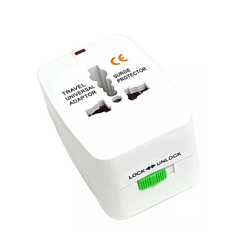 Adaptador universal de tomada Padrão Europeu América Asia