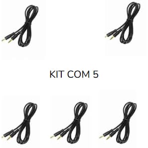 Kit Cabo P2  P2 Auxiliar Estéreo - 1.5 Metro