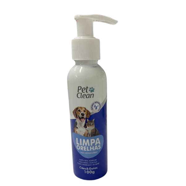 Limpa Orelha Para Cães e Gatos Pet Clean 100G