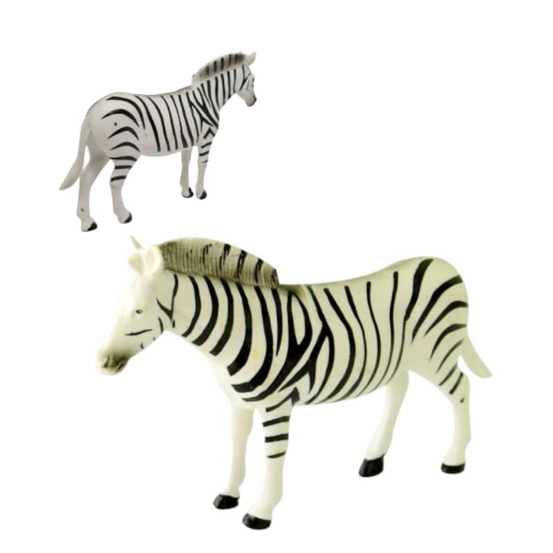 Miniatura zebra emborrachada animal zoológico safari brinquedo