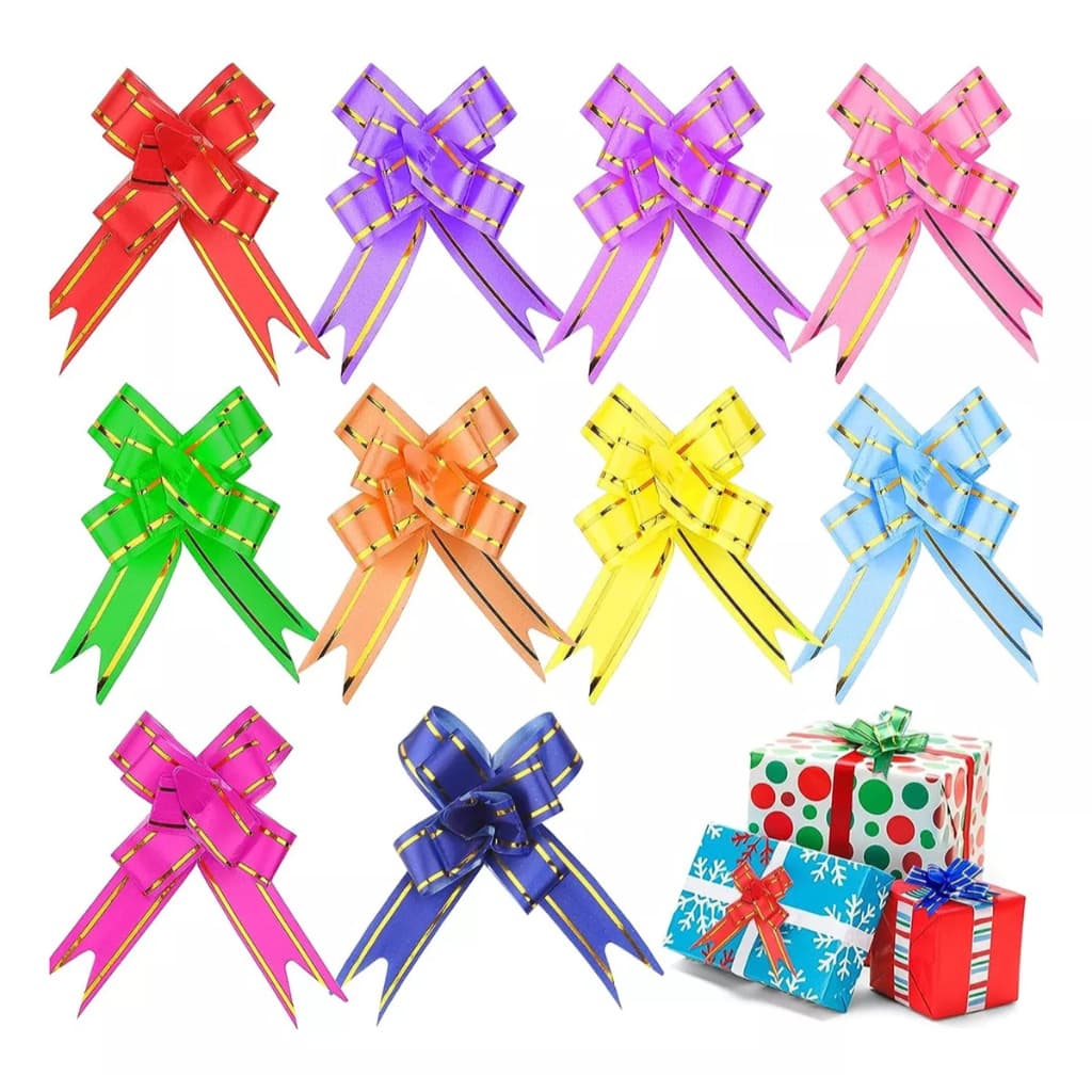 Laços Mágicos Prontos Fácil – 12x210mm- Kit Com 100 Laços Coloridos