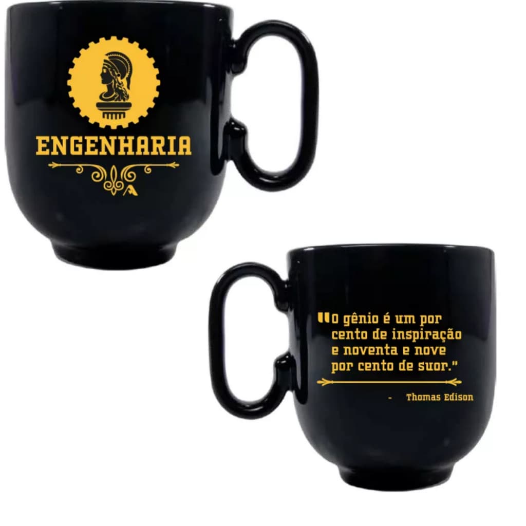Caneca 350ml Engenharia Caixa Presente Formatura Engenheiro