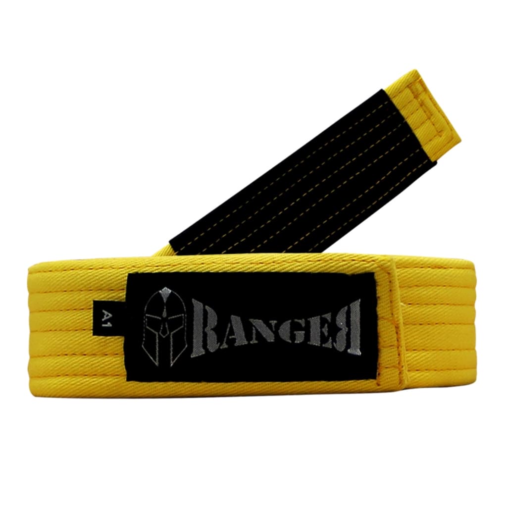 Faixa amarela Jiu Jitsu Graduação Infantil Adulto Ranger Esportes