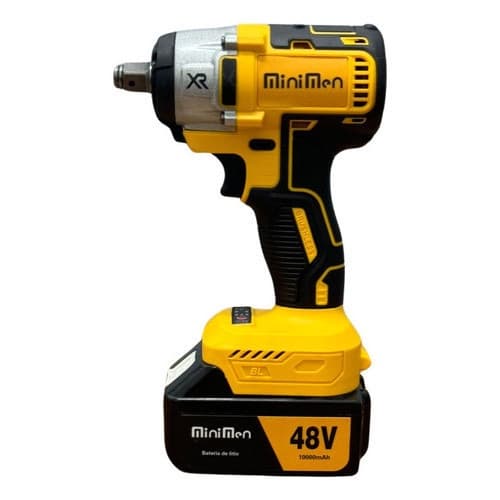 Furadeira Parafusadeira e Chave de Impacto 48V com 2 Baterias Sem Fio Kit Profissional Bivolt