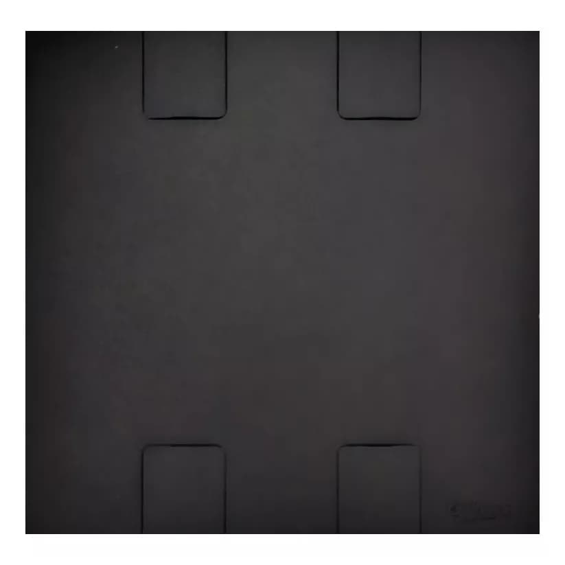 Placa Lisa Cega 4x4 Preto Fosco Pluzie Modular