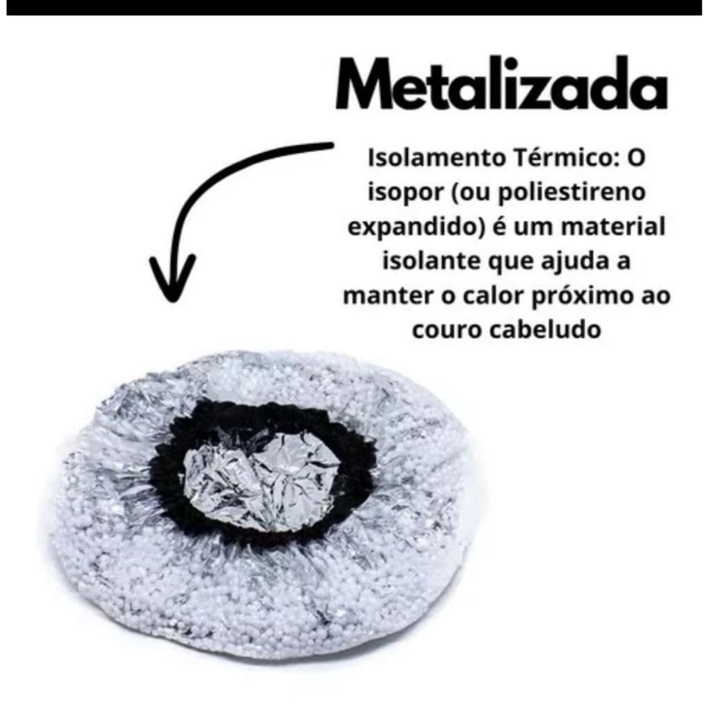 Touca Termica Metalizada De Isopor Para Hidratação