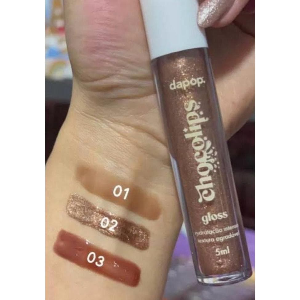 GLOSS CHOCOLIPS - ( DAPOP ) - Com Mantega de Kanté  * Hidratação Para os Lábios * Textura Agradável.