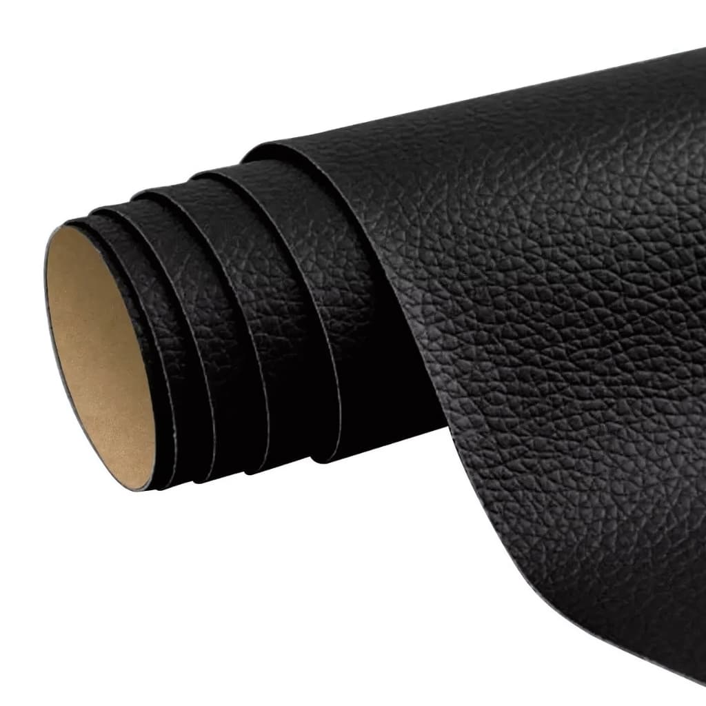 Couro Adesivo Remendo para Moveis Sofa Banco Cadeira Carro Moto Couro Preto 30X20cm