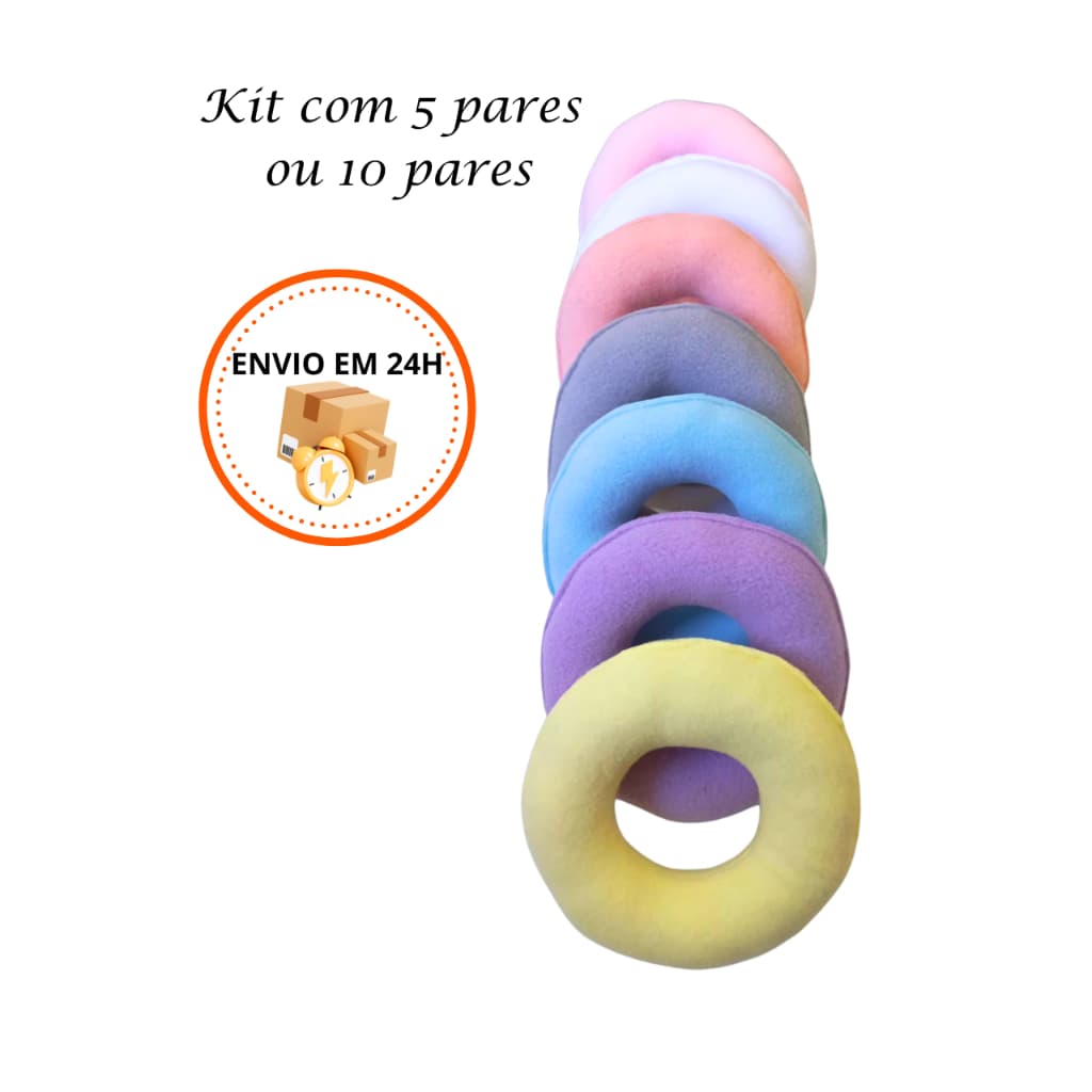 5 OU 10 PARES DE ROSQUINHAS DE AMAMENTAÇÃO ANTIALÉRGICAS