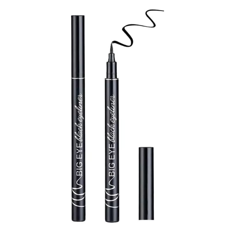 Delineador Maquiagem Caneta De Olhos Preto Big Eye