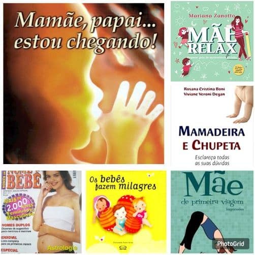Kit 6 Livros Guia Prático Gravidez e Parto - Mamãe, papai... estou chegando! + Mãe de primeira viagem + Escolha o nome do seu bebê + Os Bebês Fazem Milagres + Mãe Relax - Pequeno Guia da Maternidade + Mamadeira e Chupeta Esclareça todas as suas dúvidas