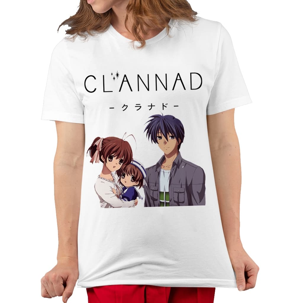 Camiseta Unissex Clannad Anime Infantil Adulto