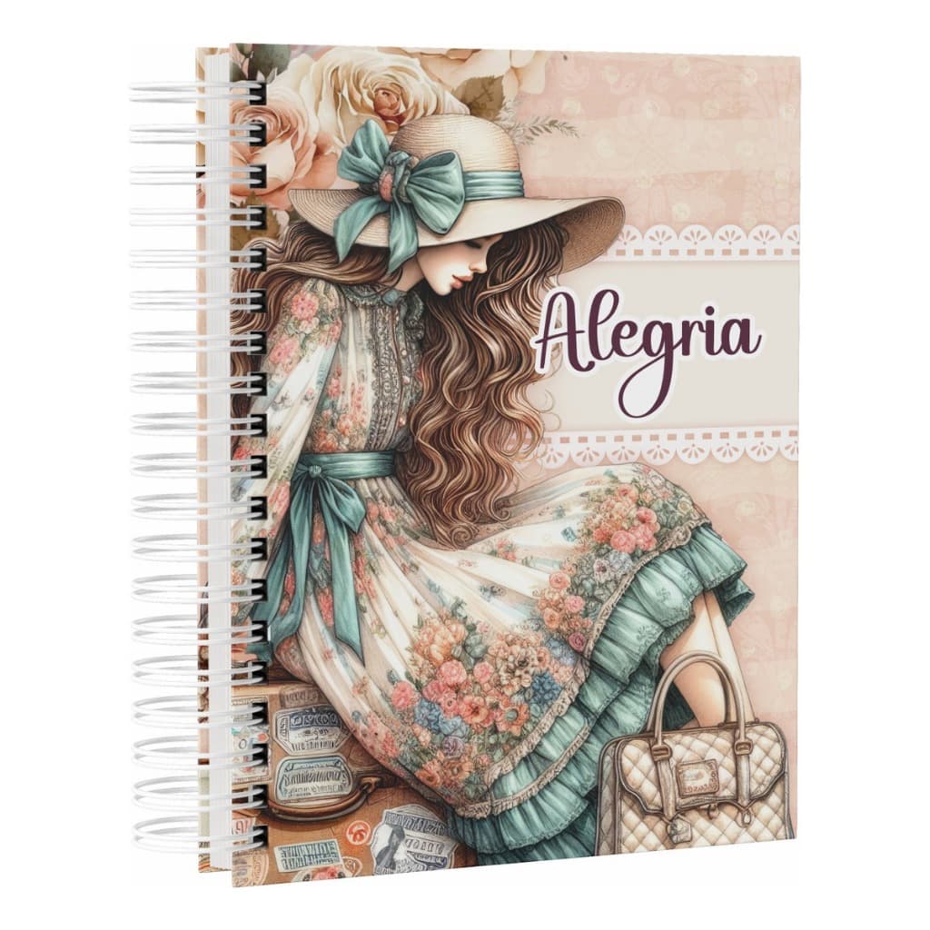 Caderno 200 folhas Coleção Harmonia capa dura folhas decorada, anotaçoes com mensagens nas folhas
