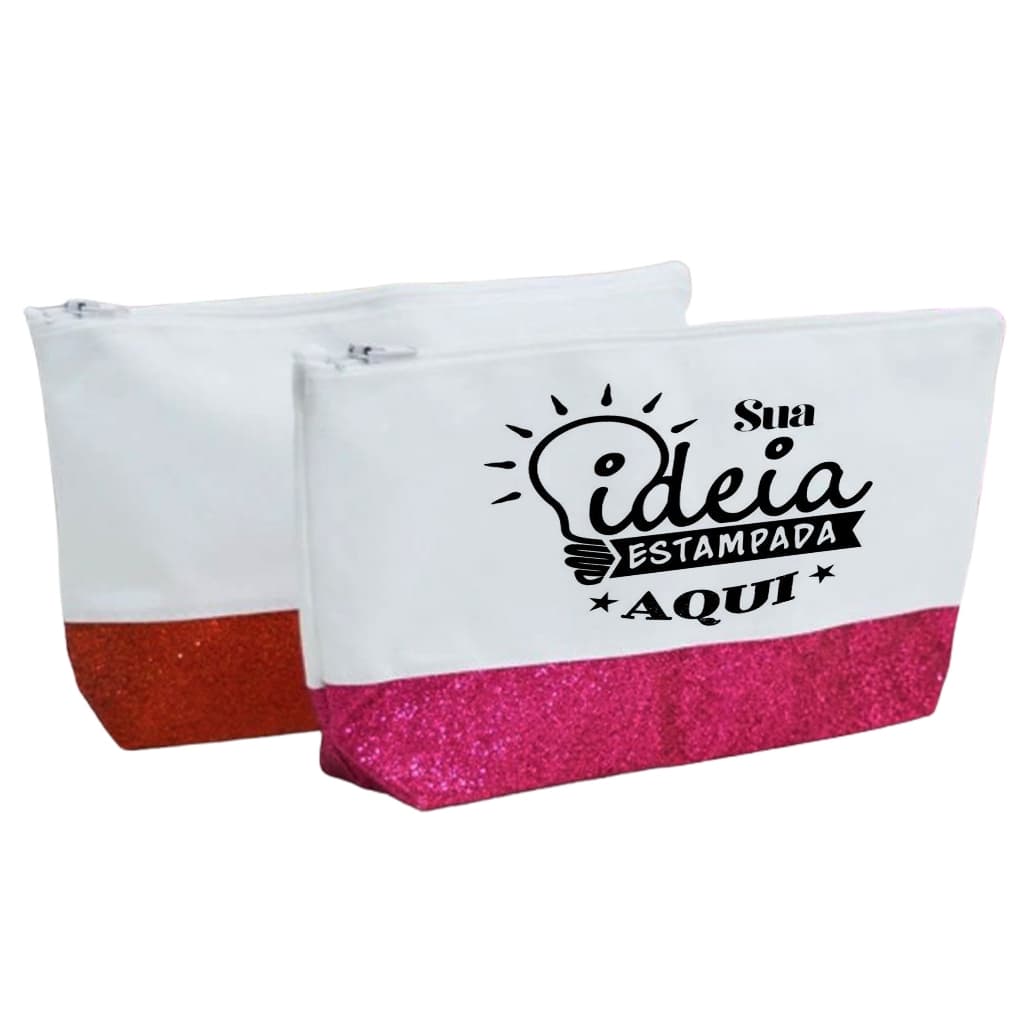 NECESSAIRE PERSONALIZADA COM SUA ARTE, FOTO, FRASE, NOMES OU LOGO