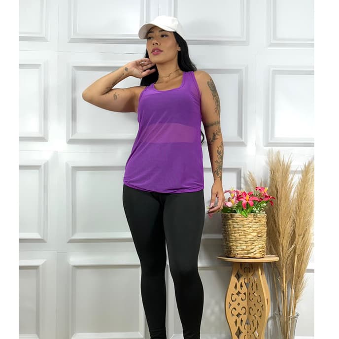 kit com duas regatas de Tule Academia.