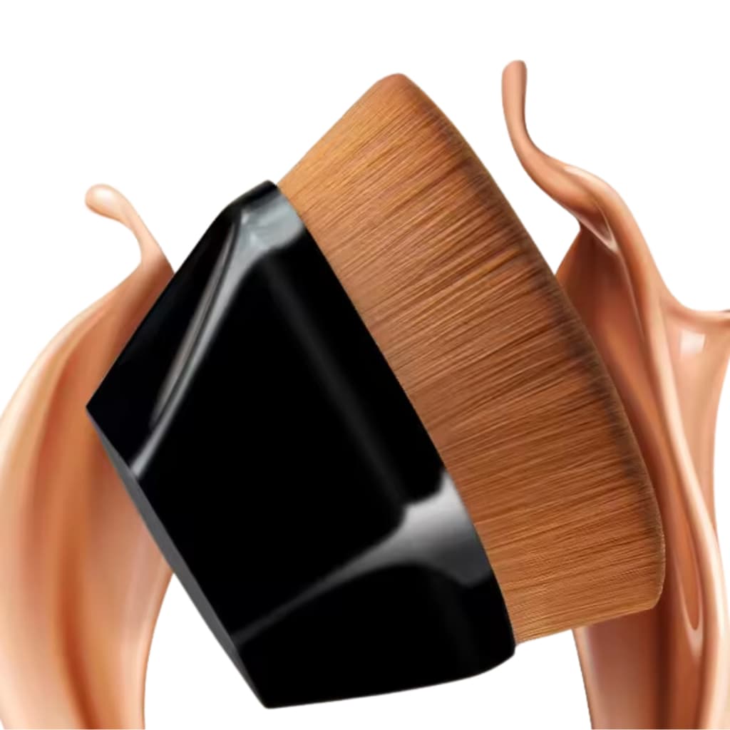 Pincel Mágico Hexagonal Base Maquiagem Tiktok Brush Preto Make UP Pele Profissional
