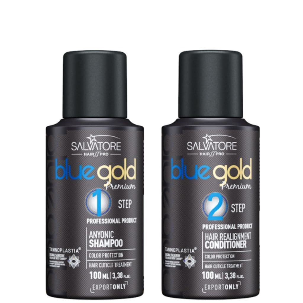 Salvatore - Kit Blue Gold Premium - Realinhamento Capilar - 100 ml