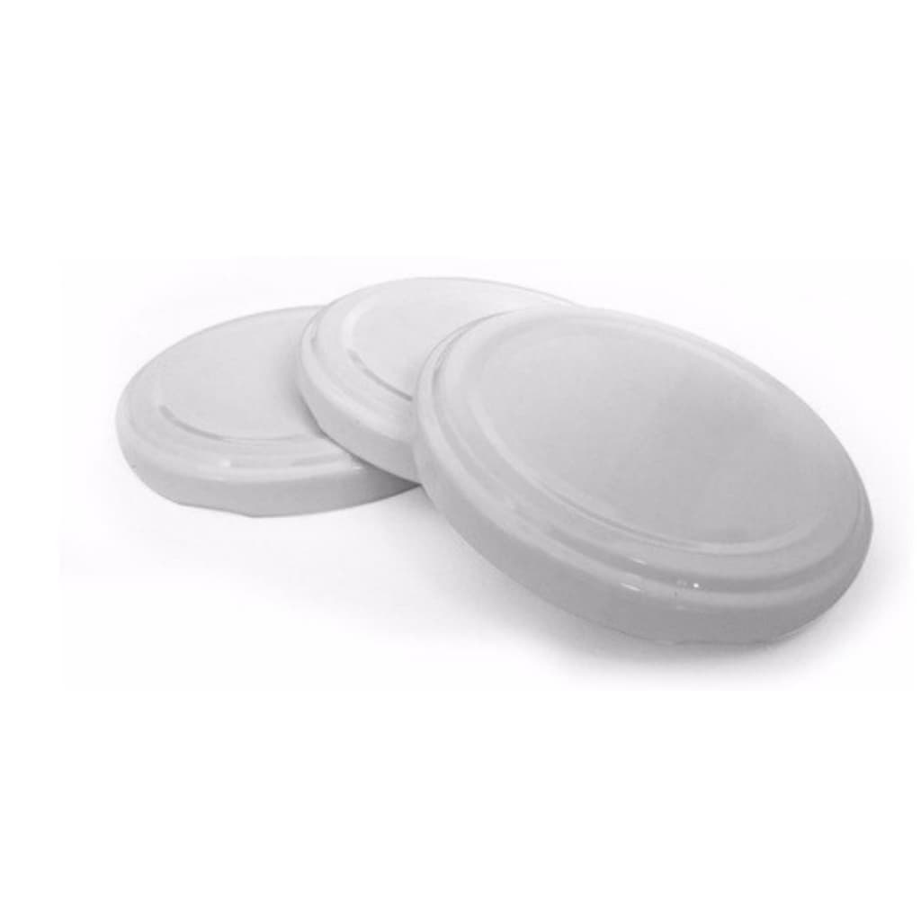 Kit 300 Tampas Metal 110mm Para Vidro/pote Palmito Conserva 3 Litros