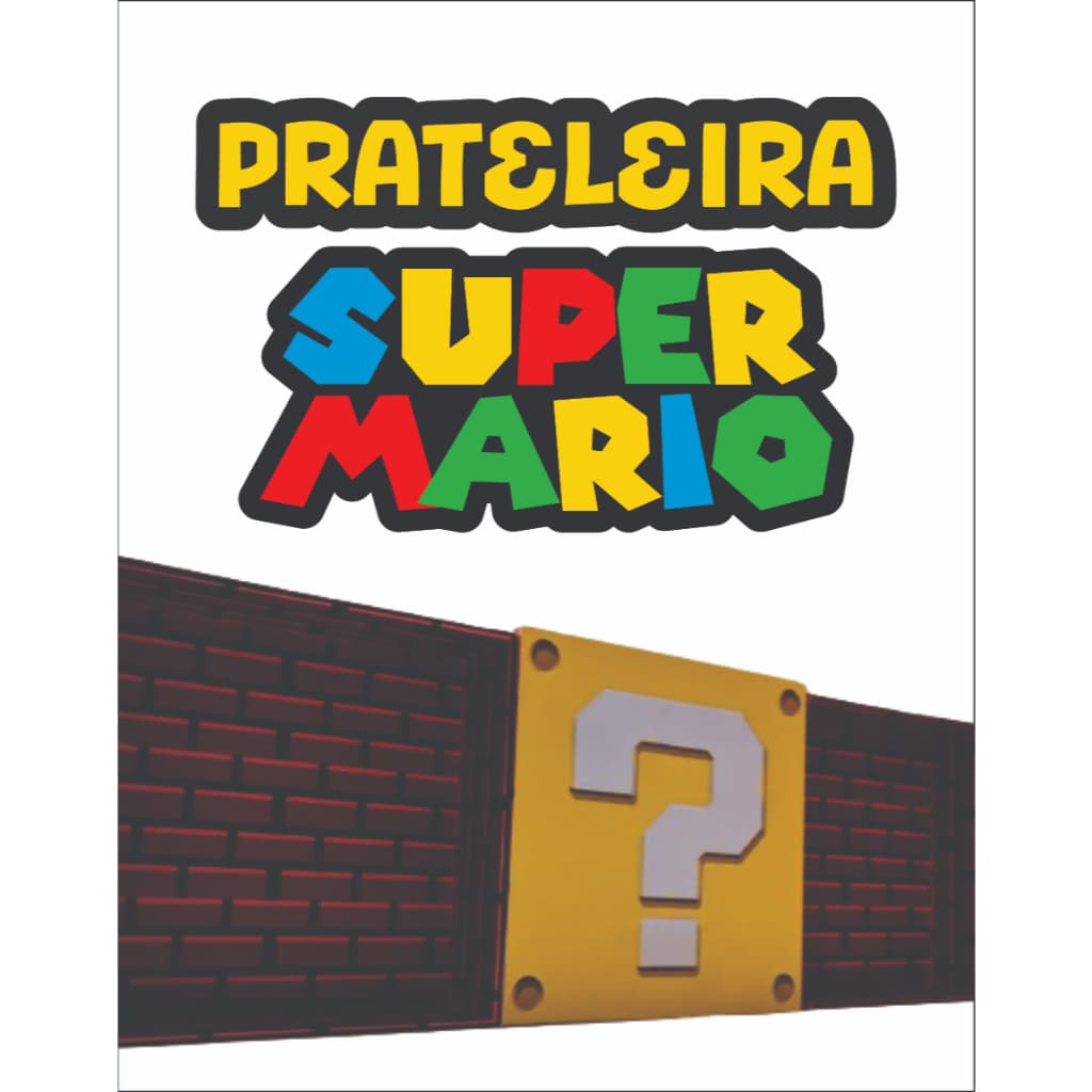 Prateleira Do Super Mário em Blocos