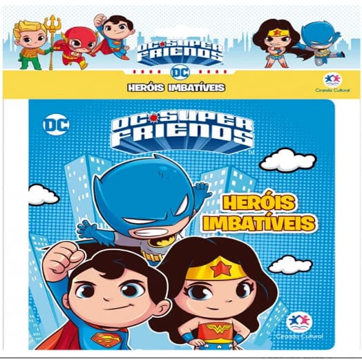 Livro Vinil Dc Super Friends Heróis Imbatíveis Livro De Banho Infantil Ciranda Cultural
