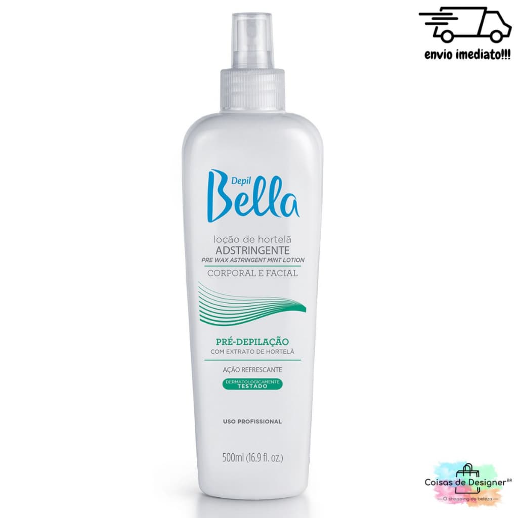 Loção Adstringente Spray de Hortelã 500ml - Depil Bella
