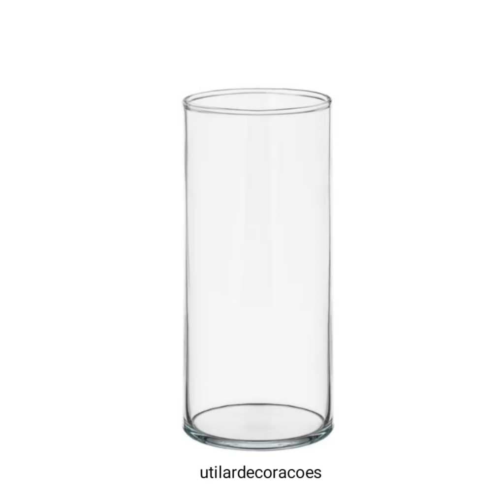 Vaso De vidro Tubo Incolor 40 ou 30CM