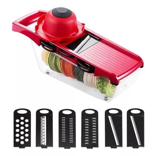 Slicer Fatiador Cortador De Legumes 10 Em 1 Ralador Cozinha Descascador