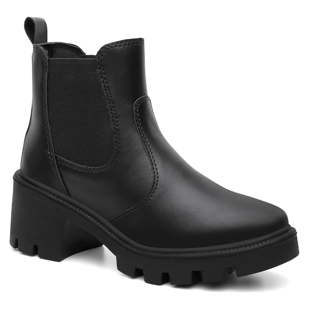 Bota Chelsea Feminina Tratorada Blogueira