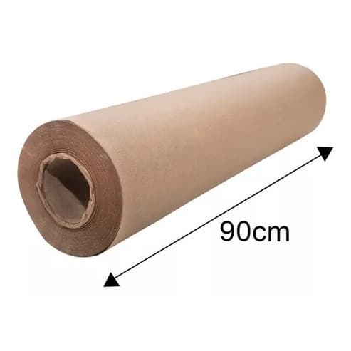 Papel Bobina Rolo Semi Kraft  90cm 50 metros 2KG 60grs Pardo Enxoval Embrulho Presente Leia a descrição