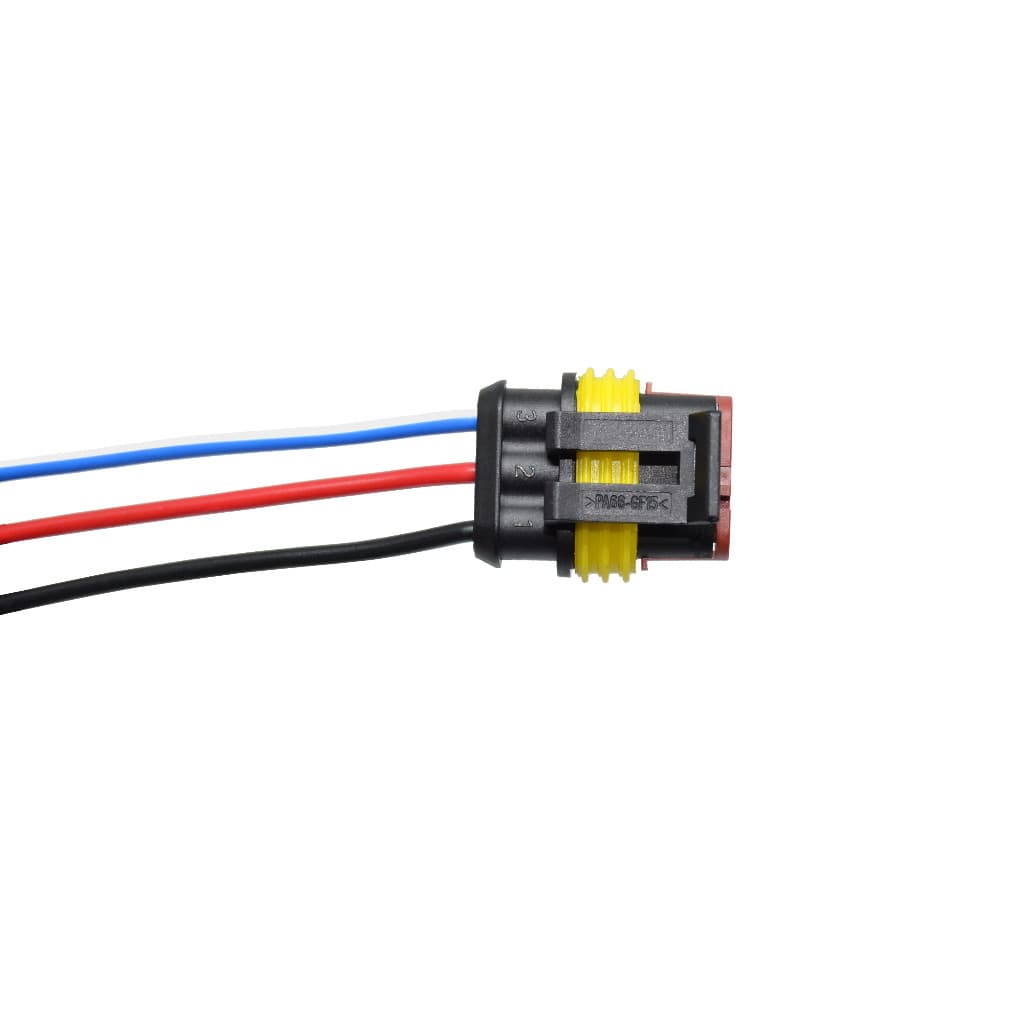 Chicote Conector Plug Universal Superseal Selado 3 vias - Fêmea