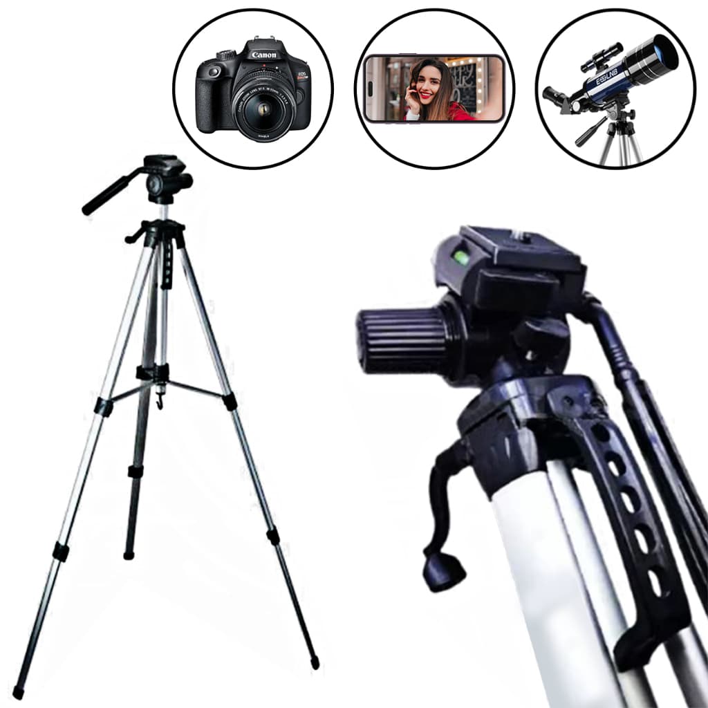 Tripé Universal Para Webcam, câmera, Celular Suporte Ringlight, Ajustável