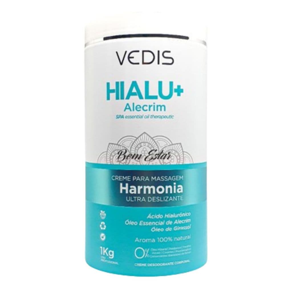 Creme Para Massagem Hialu+ Harmonia Vedis 1kg