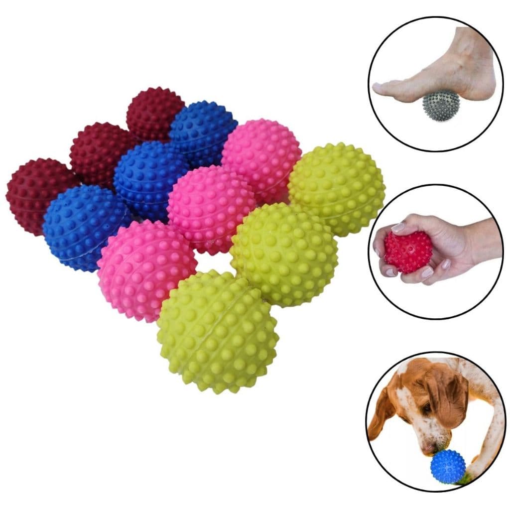 Kit com 12 Bolinhas Cravos para Pets Fisioterapia e Antistress