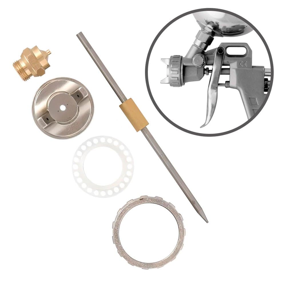 Kit Reparo Pistola Pintura Bico Bocal Capa Agulha 1.8 / 1.5 / 1.2mm