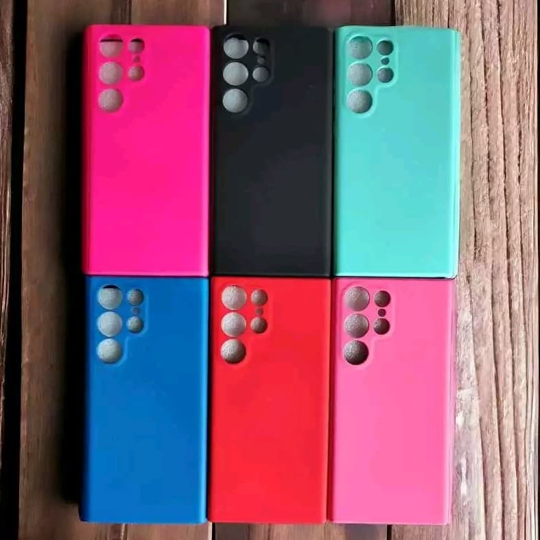 Capinha S23 Ultra (Capa Case Silicone Flexível Aveludada)