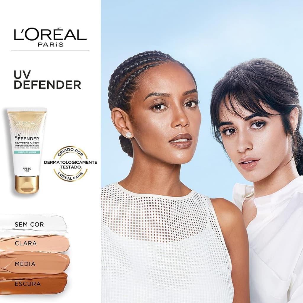 L'Oréal Paris UV Defender Antioleosidade FPS 60 - Protetor Solar Facial 40g
