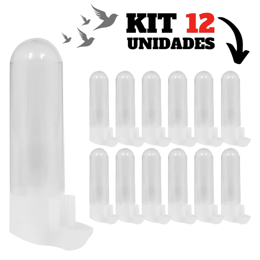 Bebedouro Clone Pequeno Pássaros 12 Unidades Ornamental