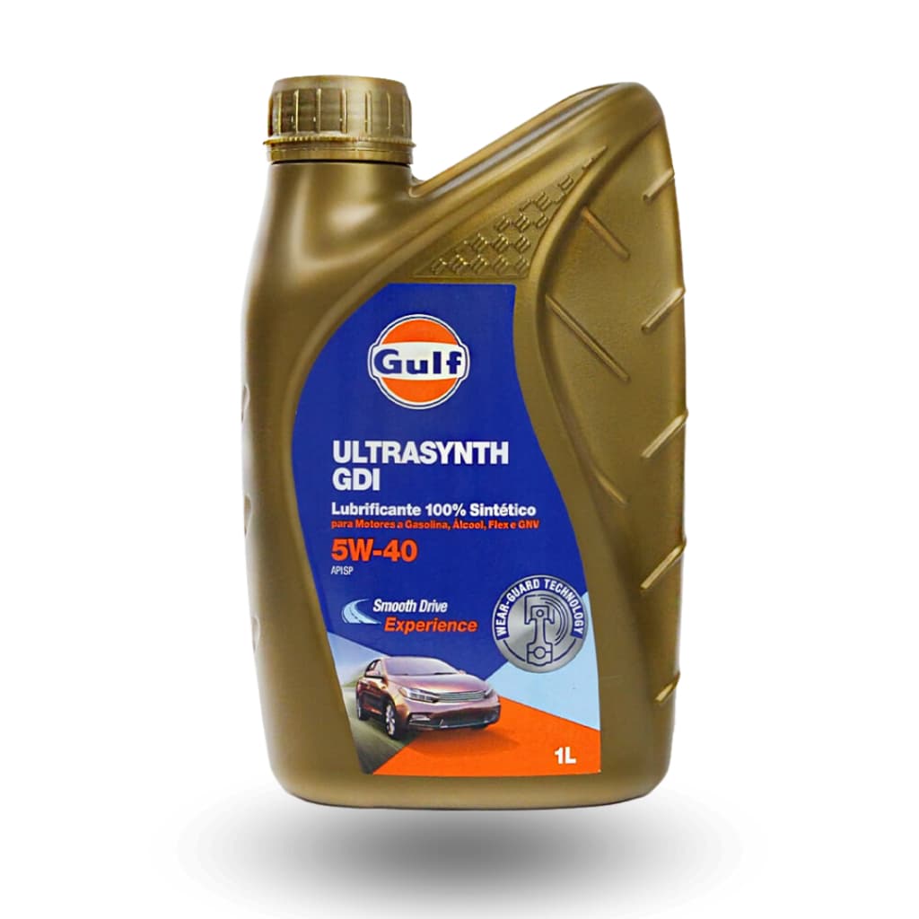 Óleo Lubrificante 5W-40 Gulf ULTRASYNTH GDI API SP Oleo para Motores 5W40 - 1L