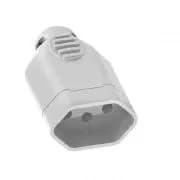 TOMADA PLUG FEMEA 20A 250V 2P + T CINZA ILUMI