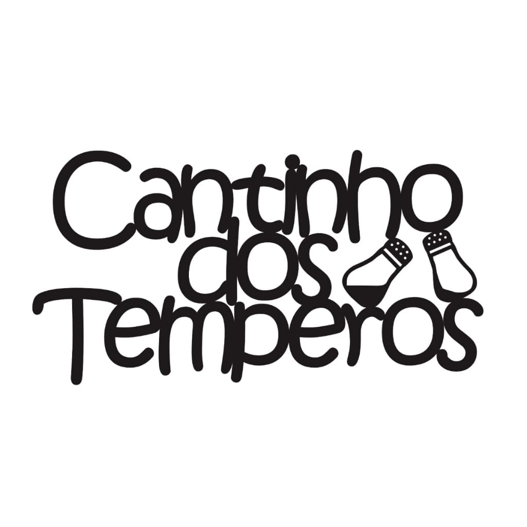 Placa Decorativa Em Mdf Cantinho Dos Temperos Achadinhos da Shoppe Casa Baratinho