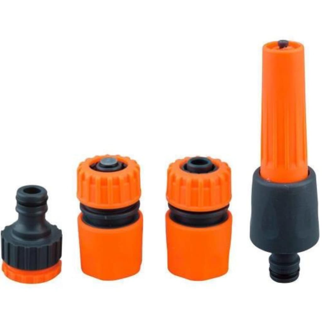 Kit Esguicho Para Mangueiras Com Engates Rápidos 4 Peças Merax