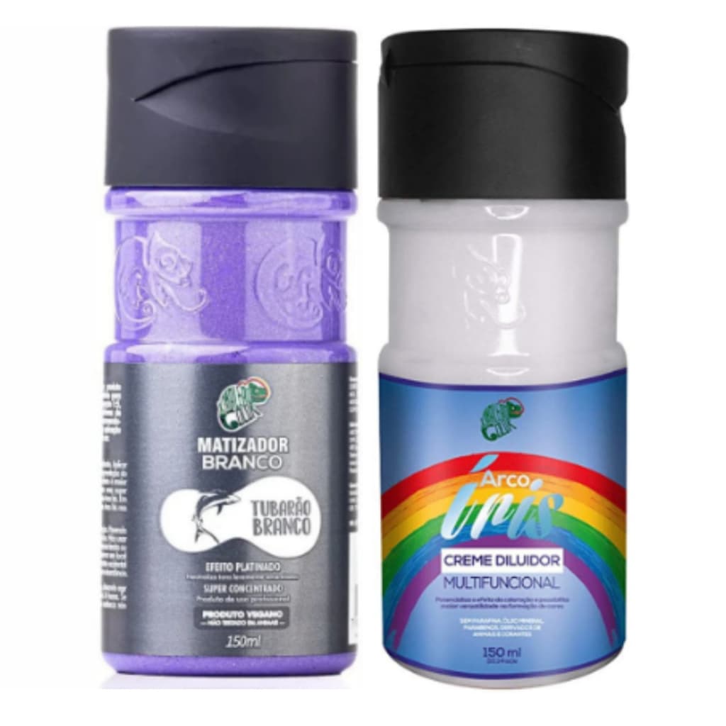 Kit Creme Diluidor + Matizador Branco Tubarão Branco Kamaleão Color - 150ml