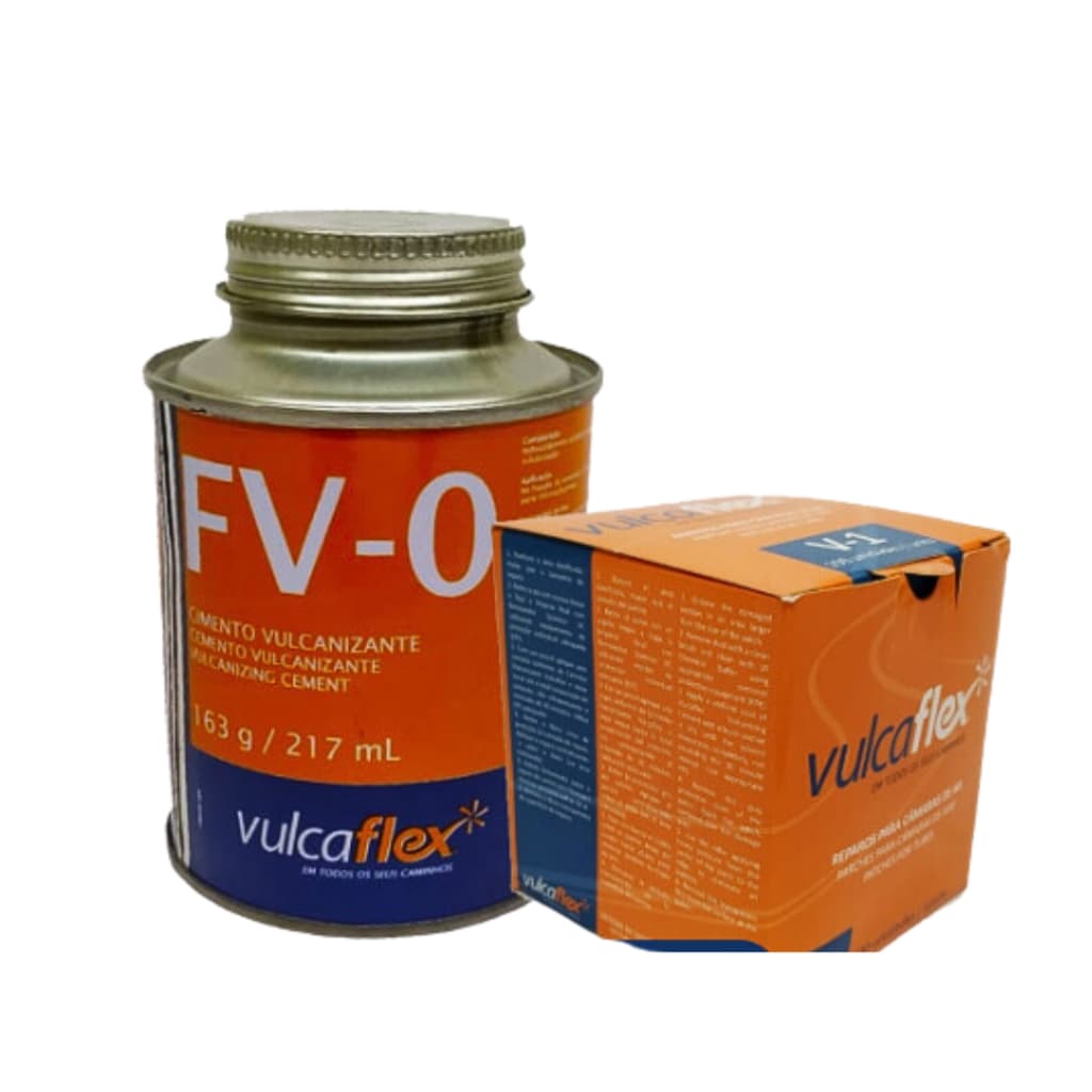 Kit borracheiro Remendo V-1 com 100un + Cola FV-0 163g