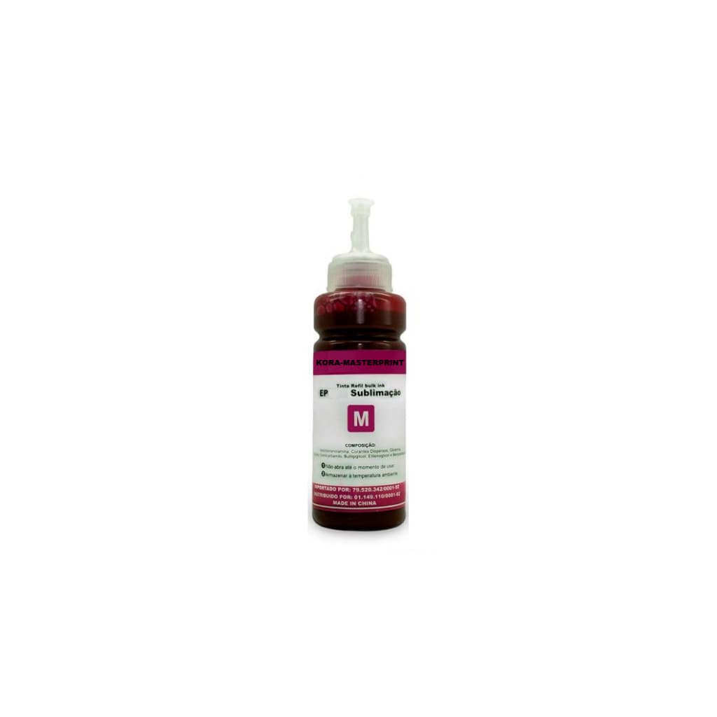 Tinta de Sublimação Masterprint Magenta Vermelho Refil Bulk Ink EP 100 ml