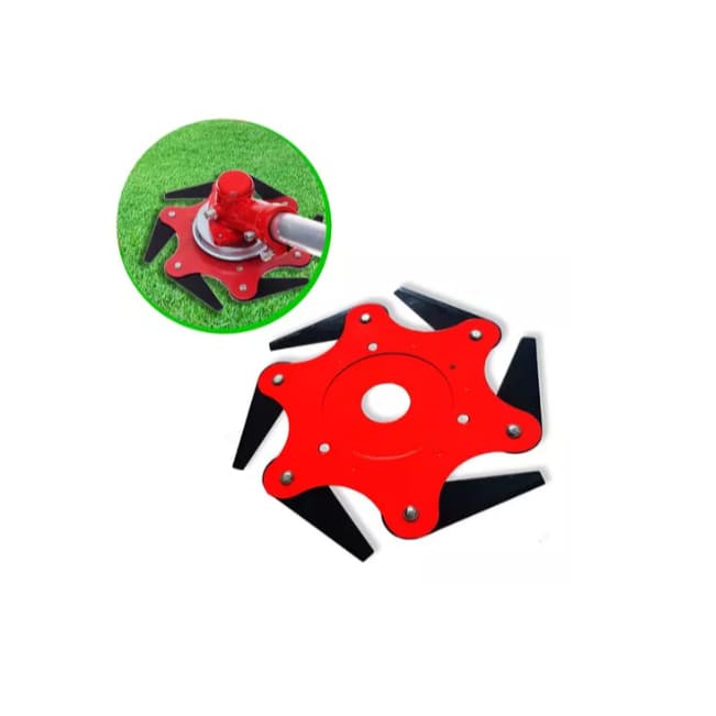 Lamina 6 Pontas Motopoda Canivete Roçadeira Vulcan Carbon - Universal Original