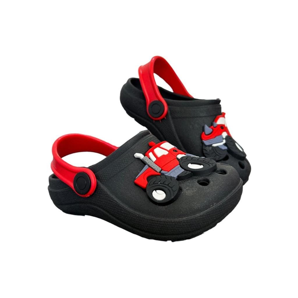 Babuche Infantil Carro Caminhonete Menino Chinelo Papete Sandália Moda Verão Leve Macio Emborrachado
