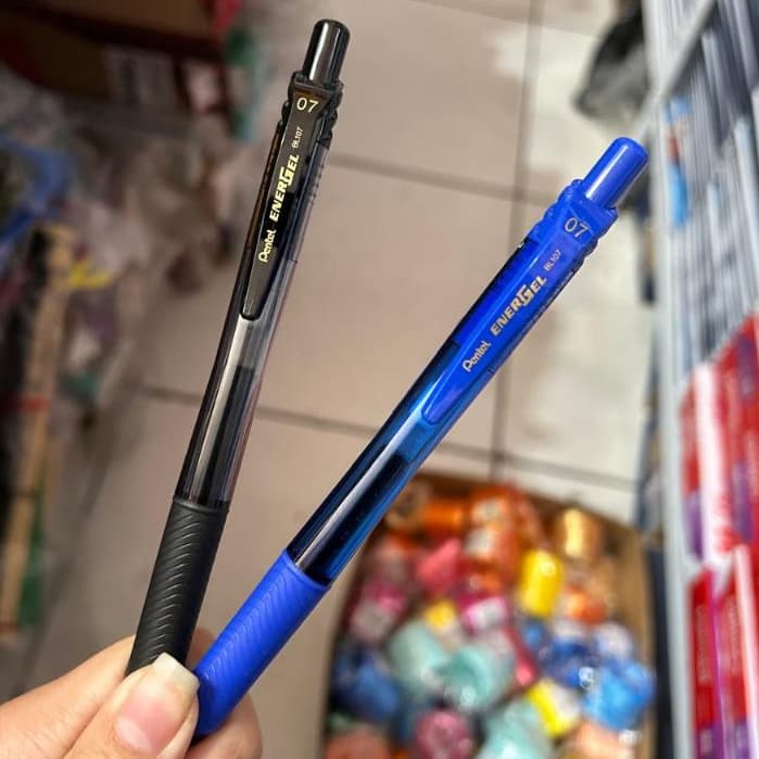 Caneta de tinta Gel preta ponta 0.7mm 1 unidade Energel Pentel