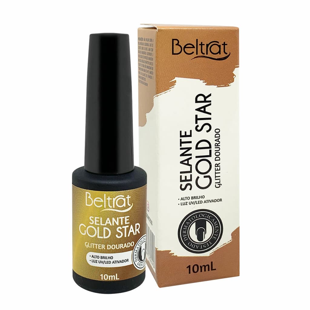 🔥 Selante Gold Star Top Coat Finalizador 10ml - Beltrat - ORIGINAL 🔥