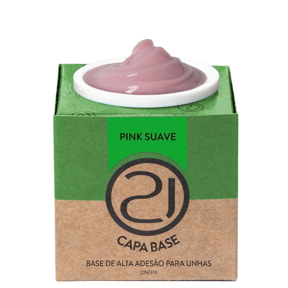 Gel Ecoline Pink Suave Onefix Capa Base 28g - Nails 21